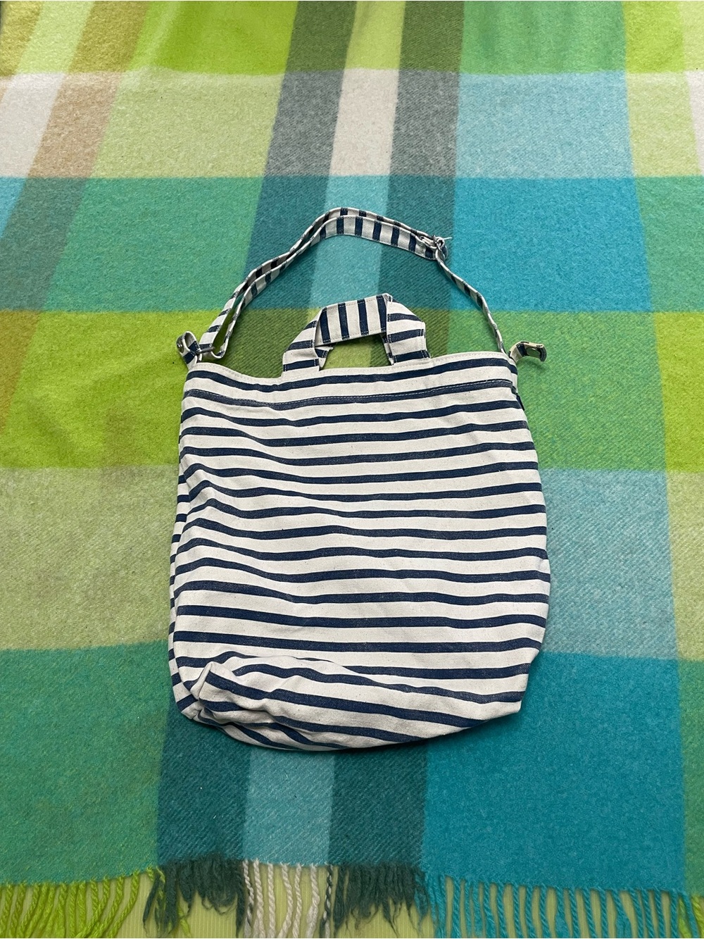 Baggu canvas stripe duck bag
